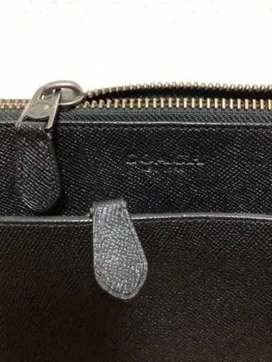 受付終了【COACH MEN】クラッチバッグ ショルダーバック 国内旗艦店購入正規品 黒