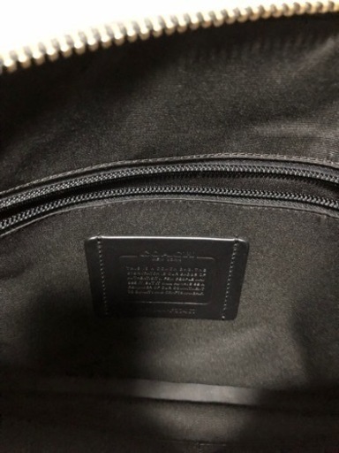 受付終了【COACH MEN】クラッチバッグ ショルダーバック 国内旗艦店購入正規品 黒
