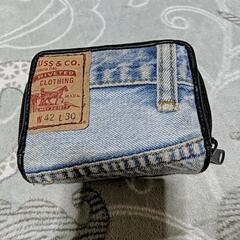 ジーンズ生地財布の画像