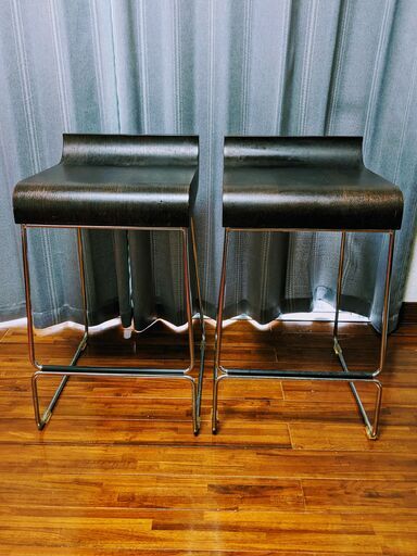 カウンターチェア（バーチェア）2個セット [2 Barstools]