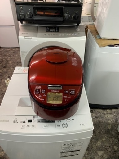 5km以内配送無料　保証付き　日立 HITACHI RZ-YG18M R [圧力IH炊飯器 1升炊き レッド]