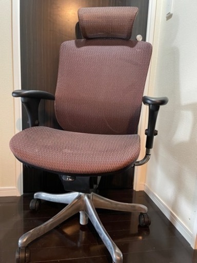 【Ergohuman /エルゴヒューマン 】ハイバックチェア　 オフィスチェア ヘッドレスト付き　メッシュ