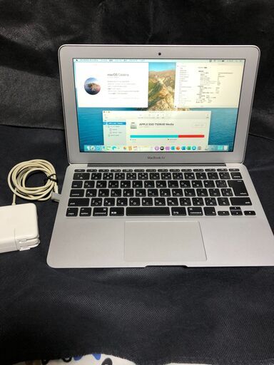 「MacBook Air 11インチ Mid 2012 MD223J/A」約1キロの小型軽量薄型モバイルノートPC / Core i5搭載 / メモリー4GB / Webカメラ / Bluetooth / 無線LAN / MacOS(Catalina)&Office2019とWin10のデュアルブート仕様 / 中古品