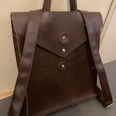 革　リュック　レザー　リュック　２WAY 紐なし　ビジネスバッグ