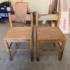 木製椅子　2脚の画像