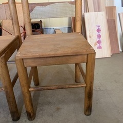 木製椅子　2脚の画像