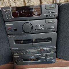 CDプレーヤー・コンポ　Panasonic パナソニック　CDステレオシステムシステムコンポ RESTY SC-CH310G (CD/Wカセットコンポ)の画像