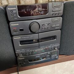 CDプレーヤー・コンポ　Panasonic パナソニック　CDステレオシステムシステムコンポ RESTY SC-CH310G (CD/Wカセットコンポ)の画像