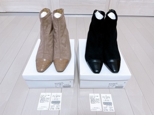 【お譲り先決定‼️】定価13000円✨美品✨Le Talon コンビネーションブーツ ＊2足購入の方、お値引きいたします＊