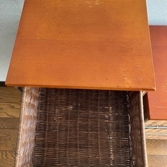 サザビーリーグ　ラタン収納　籐引き出し　2個セットの画像