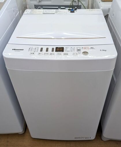 Hisense 5.5kg洗濯機 HW-E5503 2021年製　ag-ad084