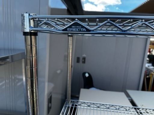 ERECTA エレクター　スチールラック　メタルラック　業務用　棚　1200×450 4段　中古