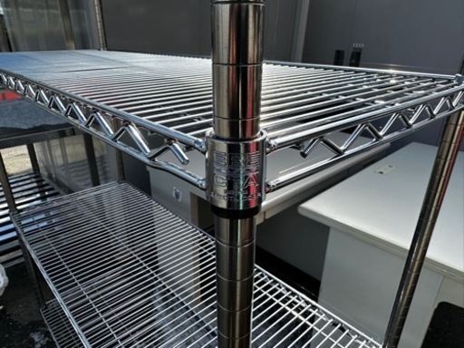 ERECTA エレクター　スチールラック　メタルラック　業務用　棚　1200×450 4段　中古