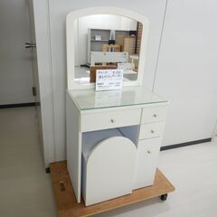椅子付ドレッサー白（R501-32）