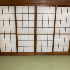 【交渉中】雪見障子4枚、差し上げます。高さ177.3cm、幅67...