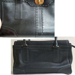 COACH コーチ ハンドバッグ 11547 レザー ブラック 黒　肩掛け可 ☆ PayPay(ペイペイ)決済可能 ☆ 札幌市 豊平区 平岸の画像