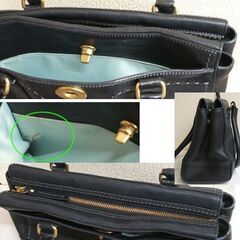 COACH コーチ ハンドバッグ 11547 レザー ブラック 黒　肩掛け可 ☆ PayPay(ペイペイ)決済可能 ☆ 札幌市 豊平区 平岸の画像