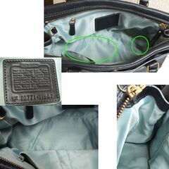 COACH コーチ ハンドバッグ 11547 レザー ブラック 黒　肩掛け可 ☆ PayPay(ペイペイ)決済可能 ☆ 札幌市 豊平区 平岸の画像