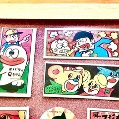 懐かしの昭和レトロなメンコを額装！忍者ハットリくん・怪物くん・オバケのQ太郎・スーパージェッター・おそ松くん・宇宙少年ソラン・鉄腕アトム・ハッスルパンチ・風のフジ丸！の画像