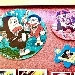 懐かしの昭和レトロなメンコを額装！忍者ハットリくん・怪物くん・オバケのQ太郎・スーパージェッター・おそ松くん・宇宙少年ソラン・鉄腕アトム・ハッスルパンチ・風のフジ丸！の画像