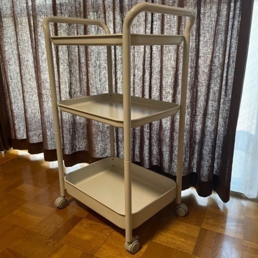 無印良品 スチールパイプワゴンラック 3段