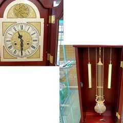 横浜エムズイ商会 ゼンマイ振り子時計 超美品！ PG793☆【可動品】TRADE MARK 振り子時計 ゼンマイ柱木製時計 【公式通販】