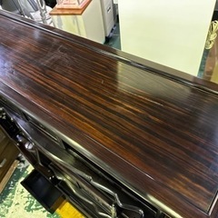茶箪笥　飾り棚　唐木　アンティーク　中古