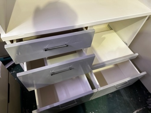 マルミツ　食器棚　レンジボード　W1050 中古　現状