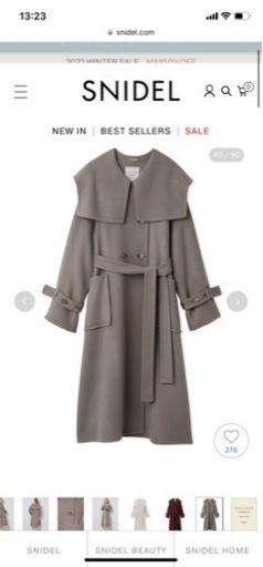 snidelウール（90％）　コート（0）バーゲニング可能