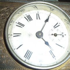貴重品！大正時代かと思います、ＵＮＧＨＡＮＳ・ドイツ製の置時計！長年保管致していました、不動かと思います。の画像