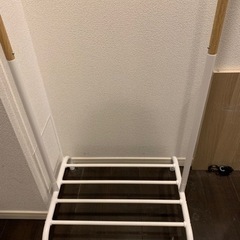 お譲り先決まりました　ニトリ　ハンガーラック　美品の画像