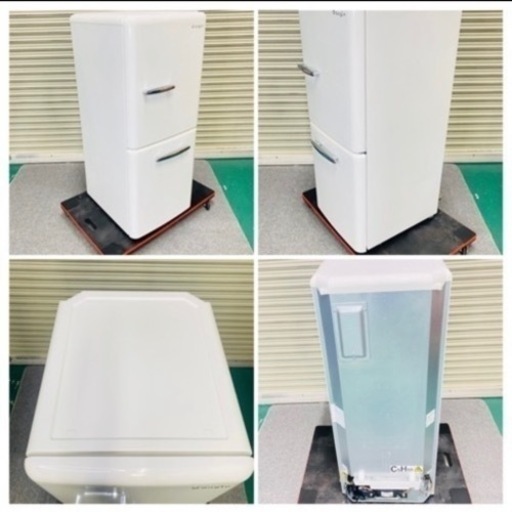 【良品　一人暮らしセット　5点】　単身/家具/家電　直接受け渡し可能■2ドア冷蔵庫/レンジ/レンジラック/ステーションクリーナー/コタ