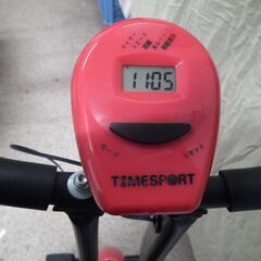 TimeSport フィットネスバイク エアロバイク 静音 室内 自転車トレーニング 有酸素運動 エクササイズマシン 折りたたみ式 マグネット式 ダイエット　エアロX型バイク　引取限定の画像