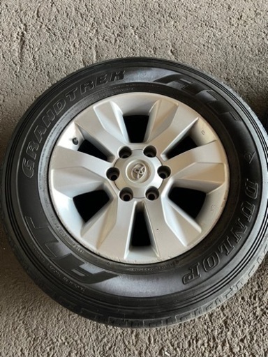 中古純正タイヤ、ホイール4本セット　265/65r/17
