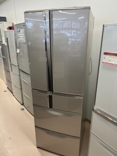 ご覧いただきありがとうございます。 三菱 冷蔵庫 465L  6ドア フレンチドア 観音開き 自動製氷 切れちゃう瞬冷凍 MR-R47Z  シルバー