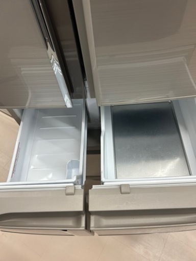 ご覧いただきありがとうございます。 三菱 冷蔵庫 465L  6ドア フレンチドア 観音開き 自動製氷 切れちゃう瞬冷凍 MR-R47Z  シルバー