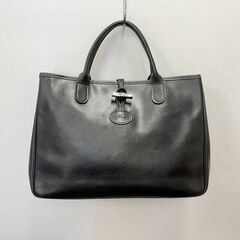 ロンシャン　Longchamp　ハンドバッグ　トートバッグ　ロゾ　黒の画像