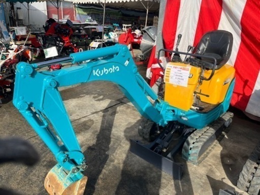 【展示会中】クボタ　バックホー　u-008 800kg 