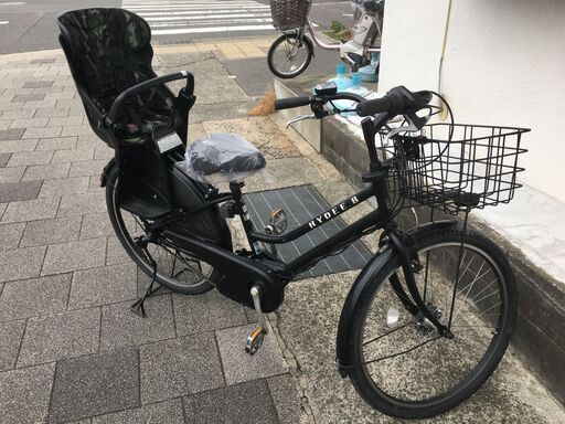 地域限定送料無料　バッテリー新品　ブリヂストン　ハイディビー　HYDEE　子供乗せ　黒　ラフィーニ　ギュット　神戸市　電動自転車