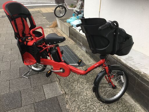 地域限定送料無料　パナソニック　ギュットミニ　三人乗り　16AH　20インチ　赤　キッスミニ　ビッケポーラー　神戸市　電動自転車
