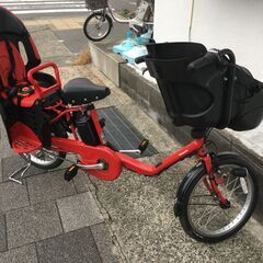 地域限定送料無料 パナソニック ギュットミニ 三人乗り 16AH 20インチ 