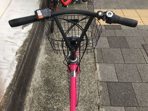 地域限定送料無料　パナソニック　エーガールズ　8,9AH　新基準　子供乗せ　赤　ナチュラ　アシスタ　神戸市　電動自転車