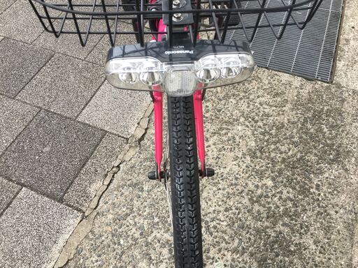 地域限定送料無料　パナソニック　エーガールズ　8,9AH　新基準　子供乗せ　赤　ナチュラ　アシスタ　神戸市　電動自転車