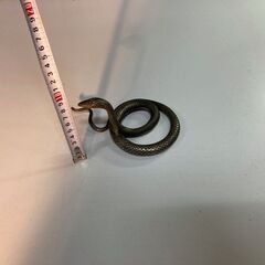 蛇の置物 鉄