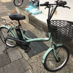 とねお　№6550 パナソニック シュガードロップ 20インチ ブラウン 地域限定 パナソニック シュガードロップ 新基準 6,6AH 20インチ 小径