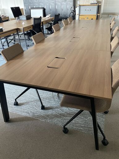 【美品,使用1年未満】オフィス机　会議用　8~10人よう