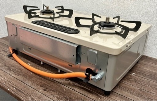 お引取り限定 美品 19年製 リンナイ LPガス用コンロ ガステーブル KG34NPCBR プロパン