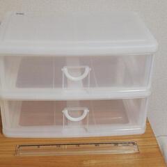 小物収納2段 2ボックスの画像