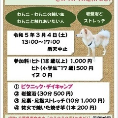 来週！🐶winter わんこピクニック