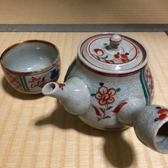 十五代隆泉窯 急須と湯呑みセット(新品)